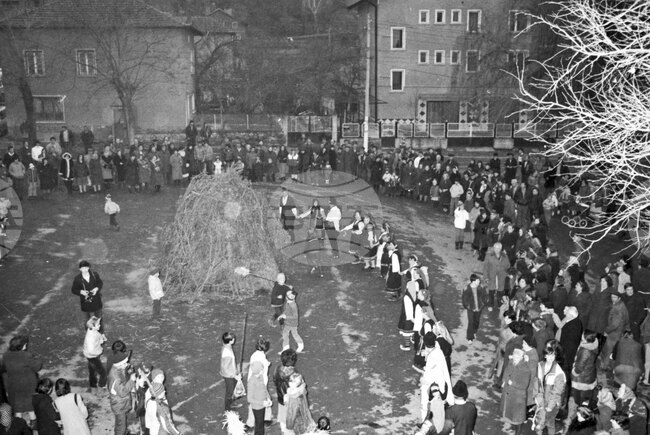 Отбелязване на Сирни заговезни в Герман през 1986 година