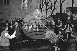 Отбелязване на Сирни заговезни в Герман през 1986 година