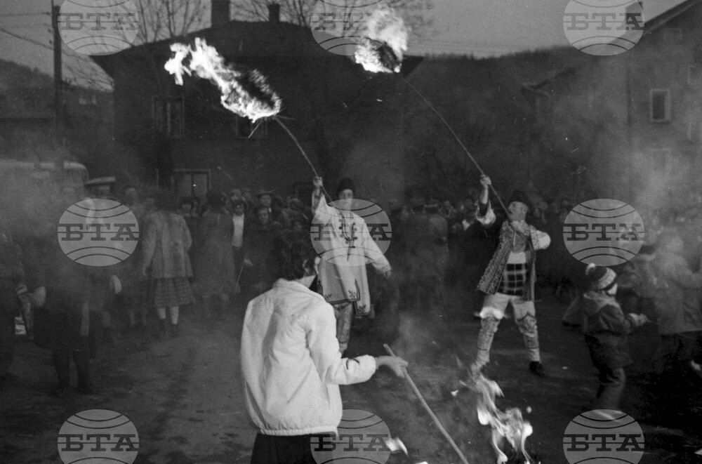 Отбелязване на Сирни заговезни в Герман през 1986 година