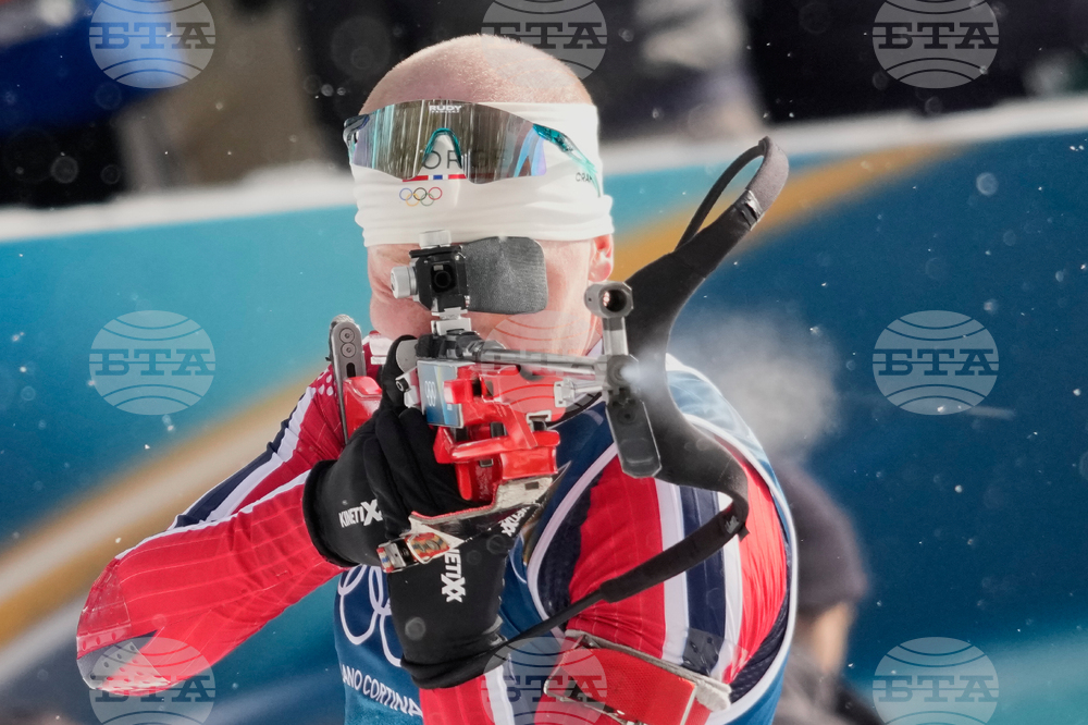 APTOPIX Milan Cortina Olympics Biathlon