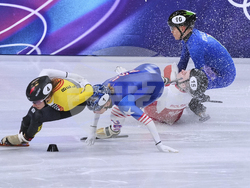 APTOPIX Milan Cortina Olympics Short Track Speedskating