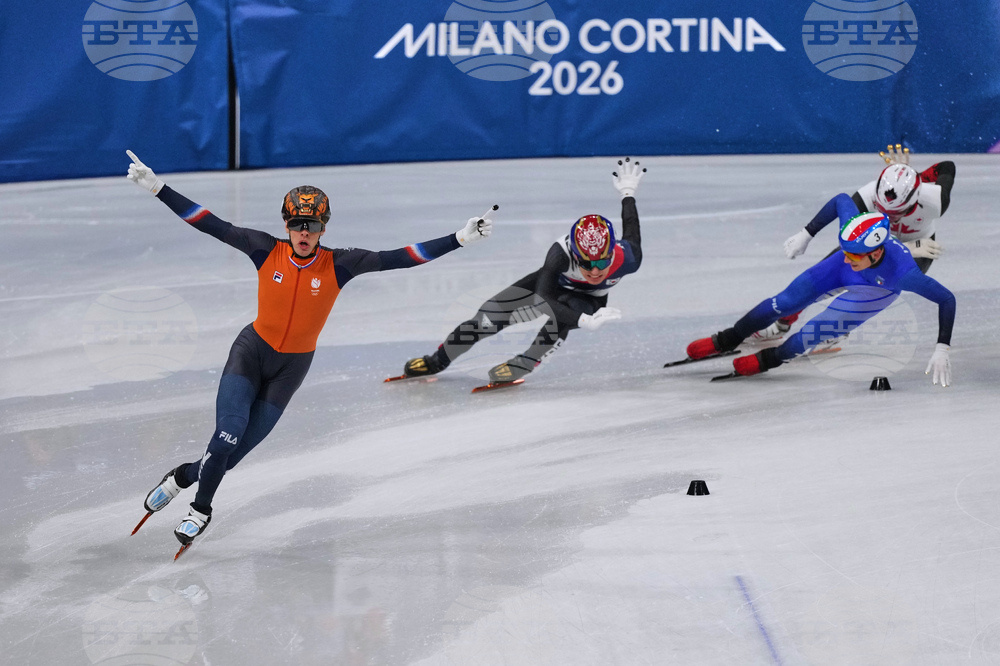 APTOPIX Milan Cortina Olympics Short Track Speedskating