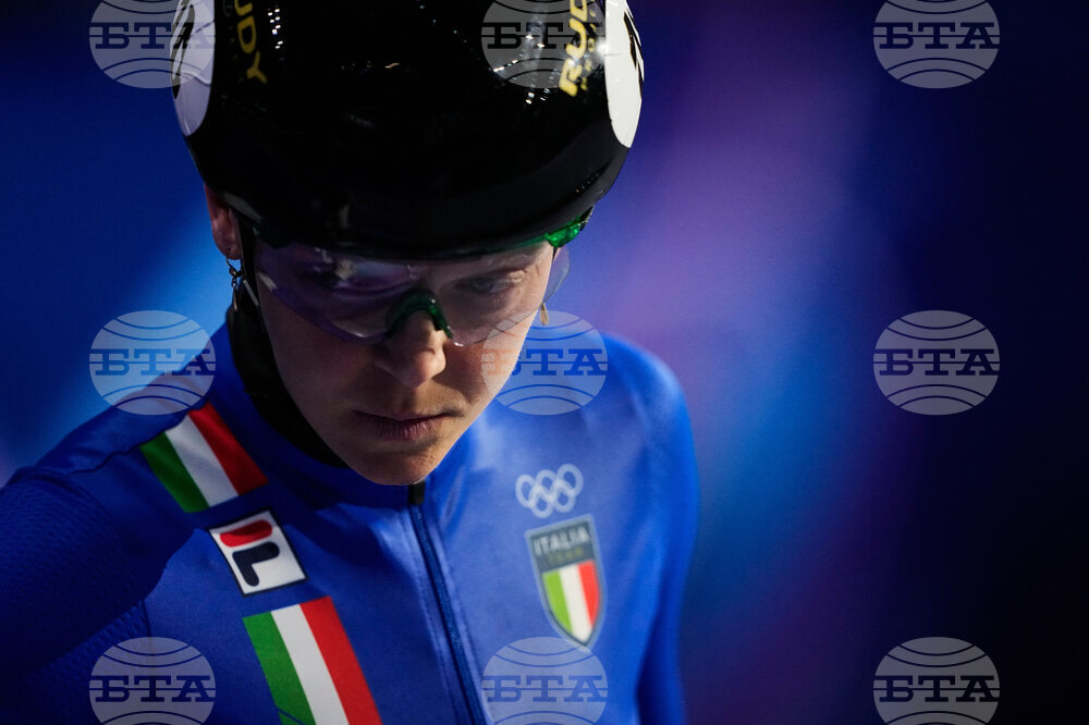 APTOPIX Milan Cortina Olympics Short Track Speedskating