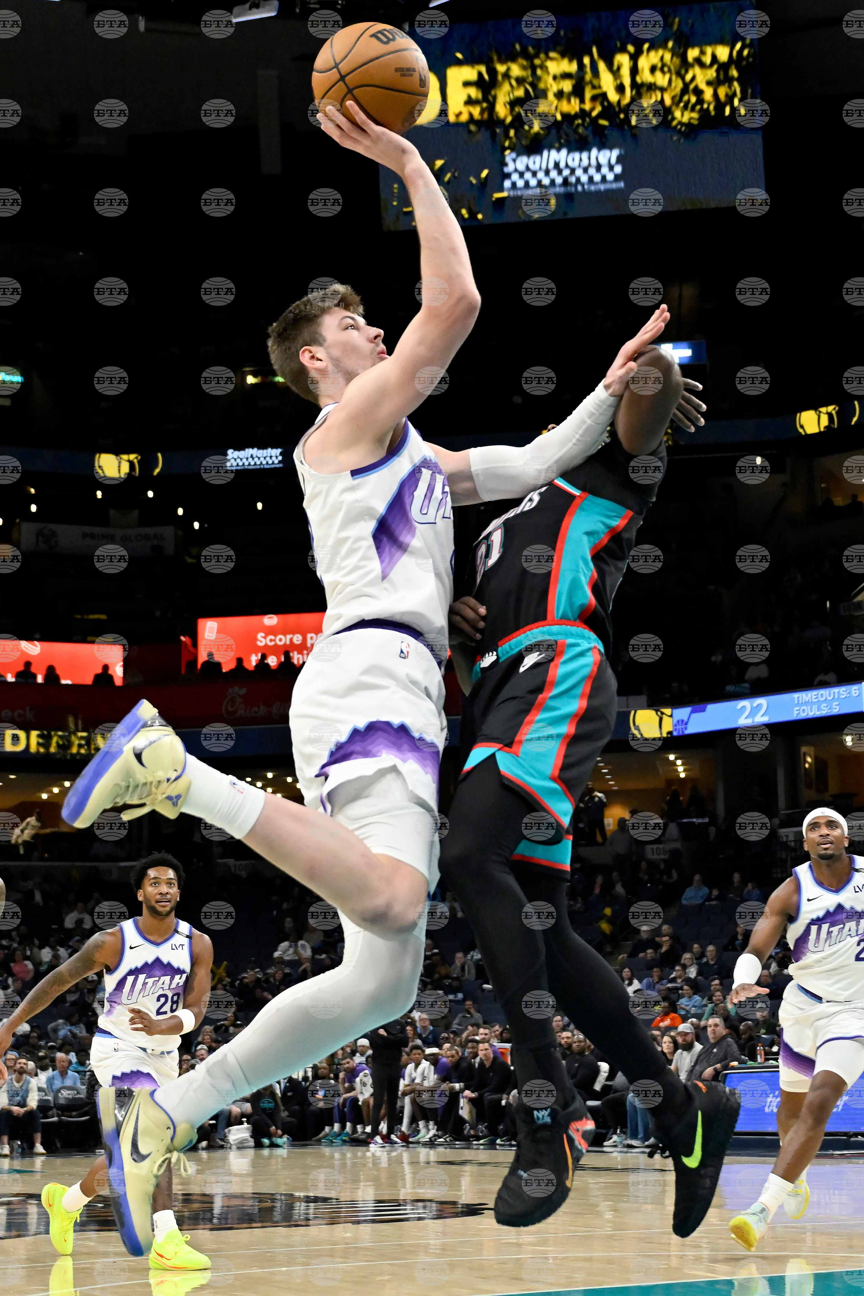 Jazz Grizzlies Basketball