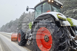 Разград - зимна обстановка