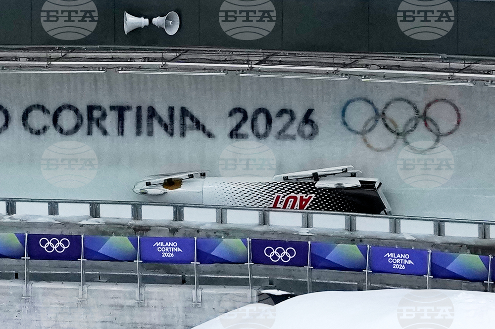 APTOPIX Milan Cortina Olympics Bobsled
