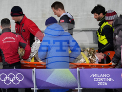 APTOPIX Milan Cortina Olympics Bobsled