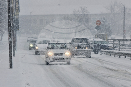 Монтана - зимна обстановка