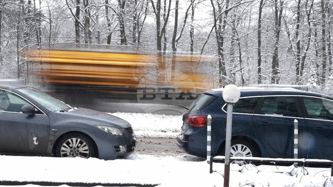 Снежната покривка в София достигна 10 см, 81 снегопочистващи машини остават на терен