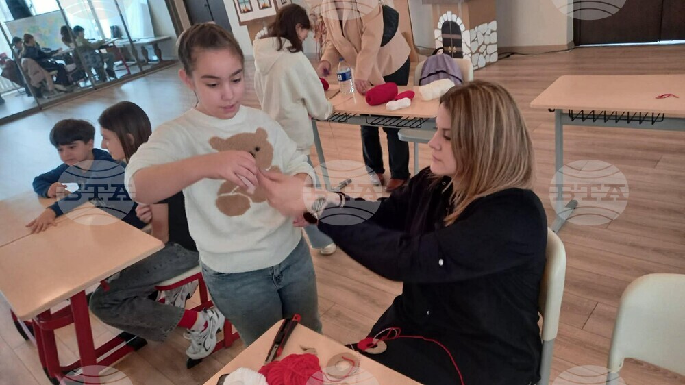 Турция - българско неделно училище - мартеници - работилница