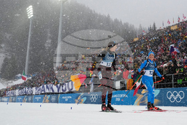 APTOPIX Milan Cortina Olympics Biathlon
