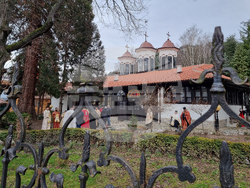 Кюстендил - икона на Свети Гавриил Ургебадзе - посрещане