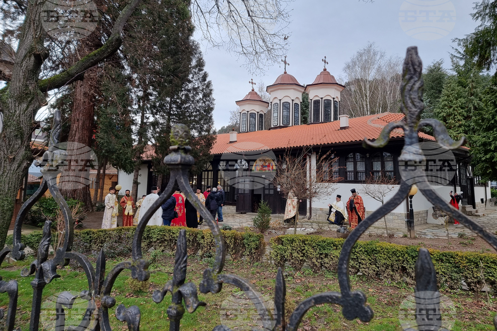 Кюстендил - икона на Свети Гавриил Ургебадзе - посрещане