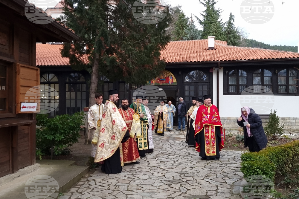 Кюстендил - икона на Свети Гавриил Ургебадзе - посрещане