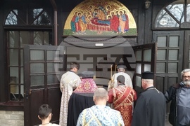 Кюстендил - икона на Свети Гавриил Ургебадзе - посрещане