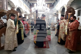 Кюстендил - икона на Свети Гавриил Ургебадзе - посрещане