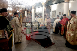 Кюстендил - икона на Свети Гавриил Ургебадзе - посрещане