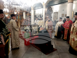 Кюстендил - икона на Свети Гавриил Ургебадзе - посрещане