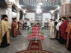 Кюстендил - икона на Свети Гавриил Ургебадзе - посрещане