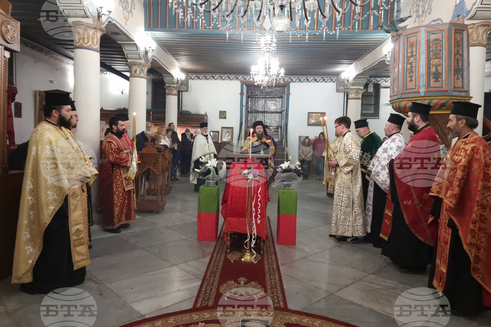 Кюстендил - икона на Свети Гавриил Ургебадзе - посрещане