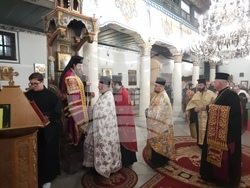 Кюстендил - икона на Свети Гавриил Ургебадзе - посрещане