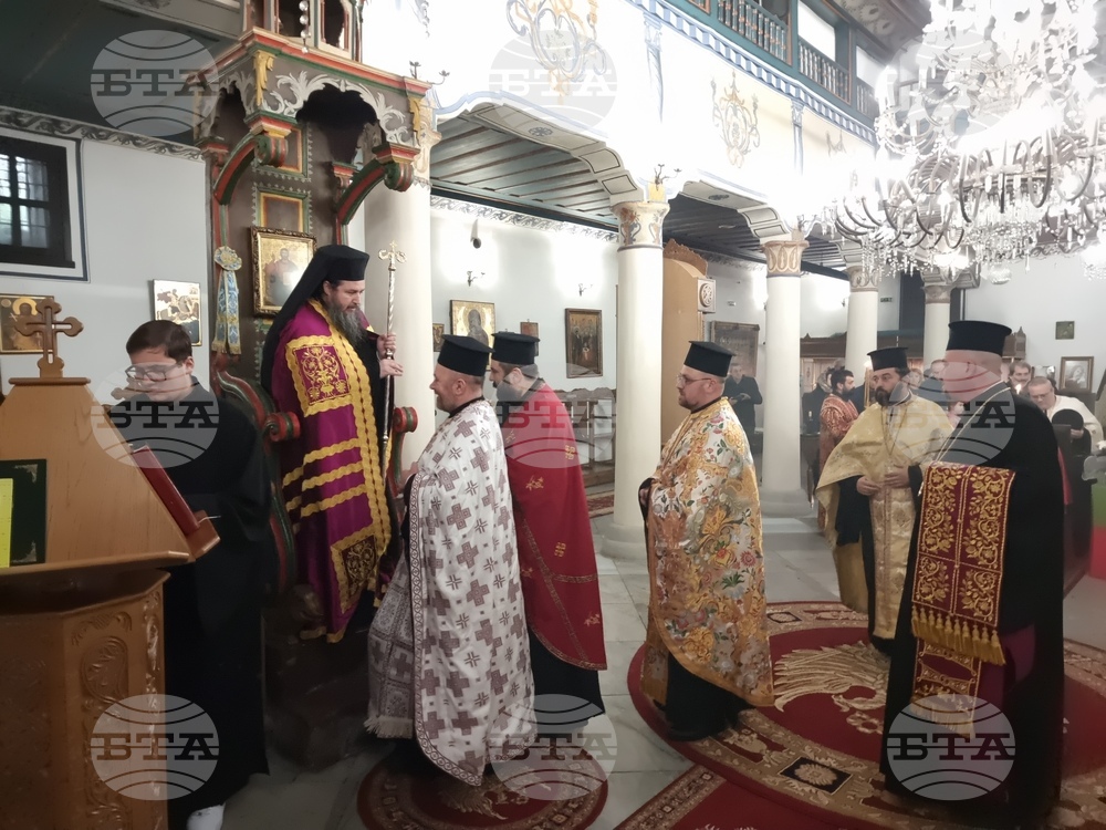 Кюстендил - икона на Свети Гавриил Ургебадзе - посрещане