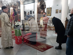 Кюстендил - икона на Свети Гавриил Ургебадзе - посрещане