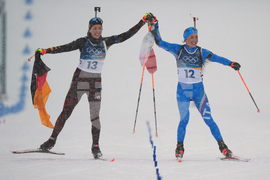 APTOPIX Milan Cortina Olympics Biathlon
