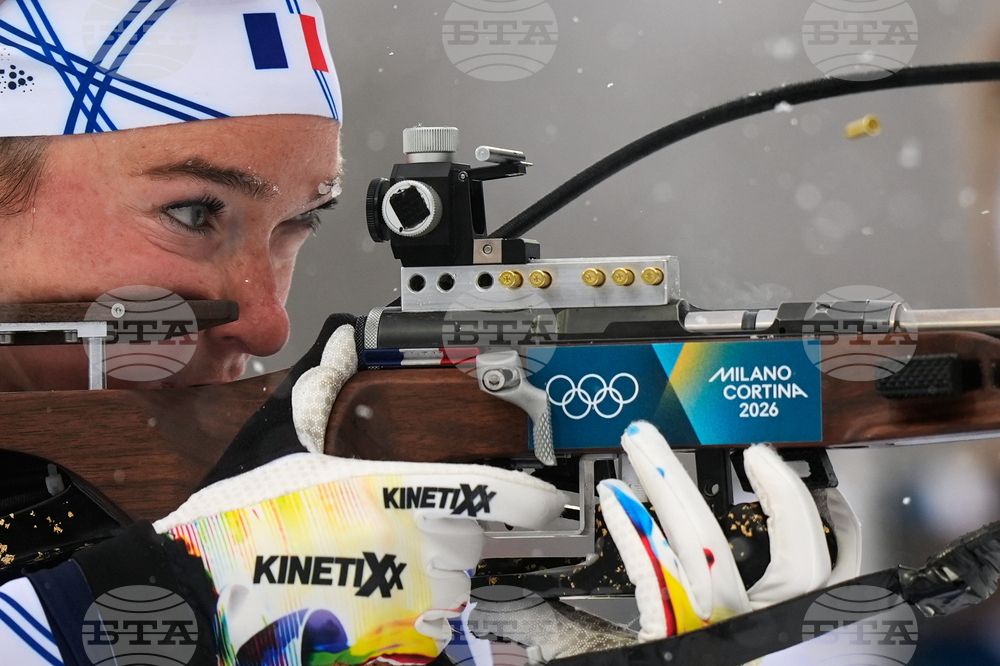 APTOPIX Milan Cortina Olympics Biathlon