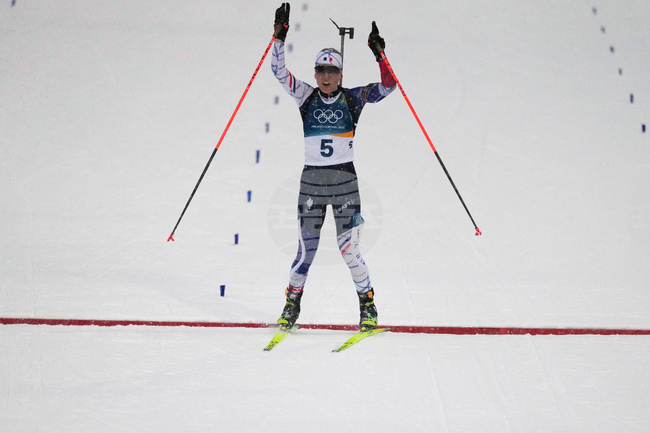 Олимпийската шампионка в масовия старт по биатлон Осеан Мишлон: „Последната обиколка беше наистина, наистина трудна“