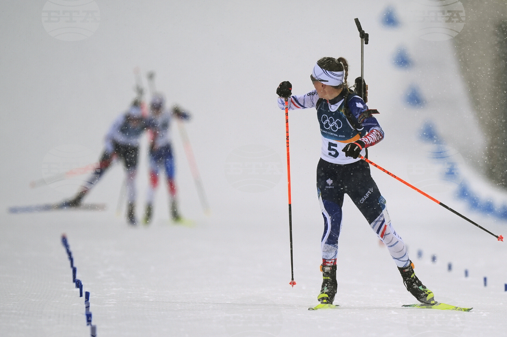 APTOPIX Milan Cortina Olympics Biathlon