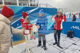 Italy - Milano Cortina 2026 Winter Olympics - Lora Hristova - suit - donation