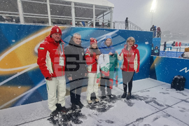 Italy - Milano Cortina 2026 Winter Olympics - Lora Hristova - suit - donation