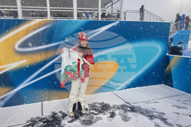 Italy - Milano Cortina 2026 Winter Olympics - Lora Hristova - suit - donation