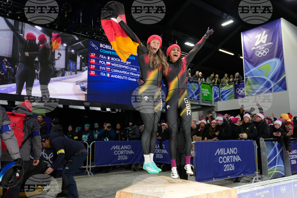 APTOPIX Milan Cortina Olympics Bobsled