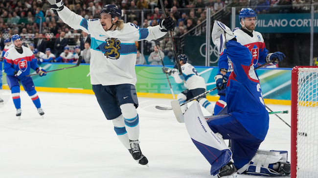 Финландия победи Словакия в малкия финал на олимпийския турнир по хокей на лед при мъжете