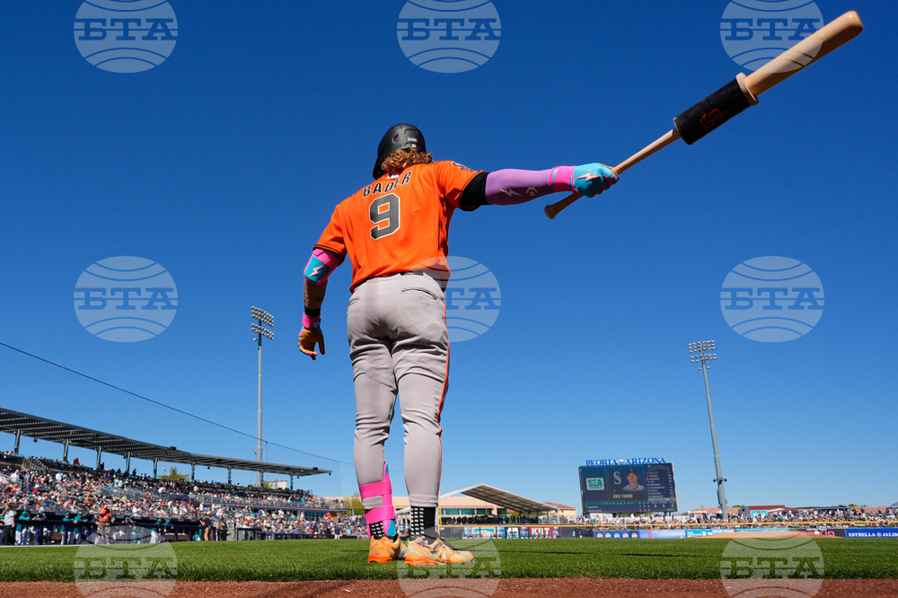 Giants Mariners Spring Baseball