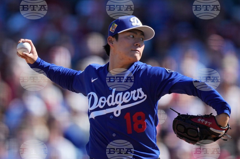 Dodgers Angles Spring Baseball