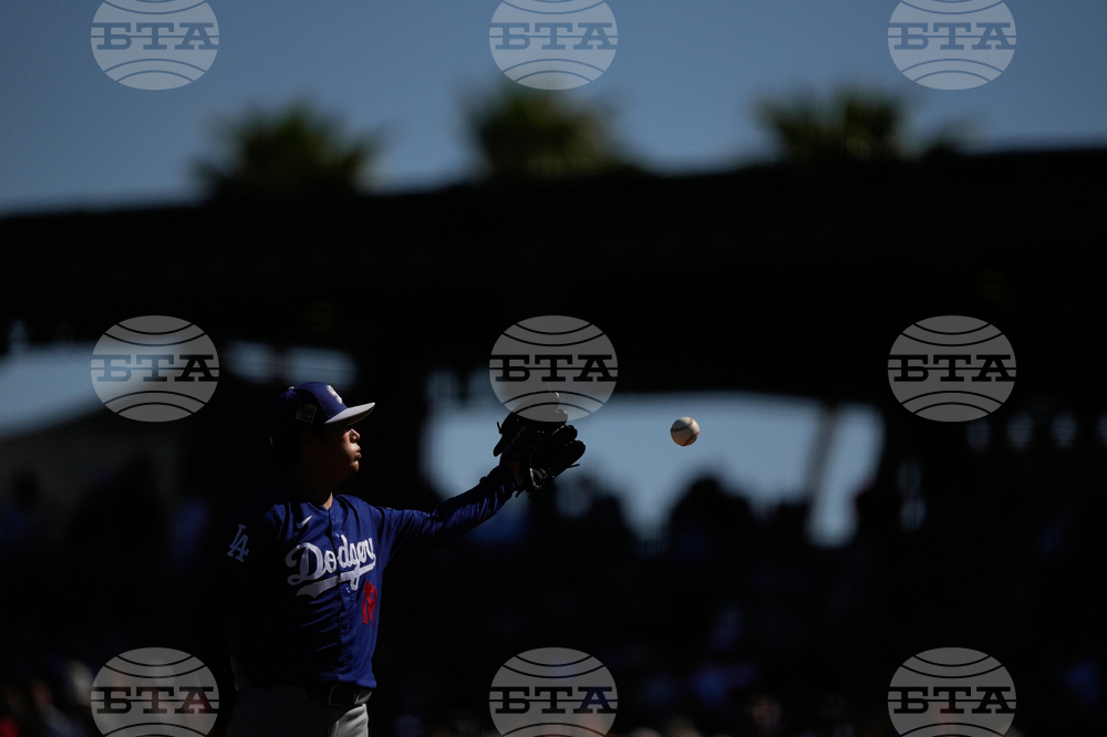 Dodgers Angles Spring Baseball