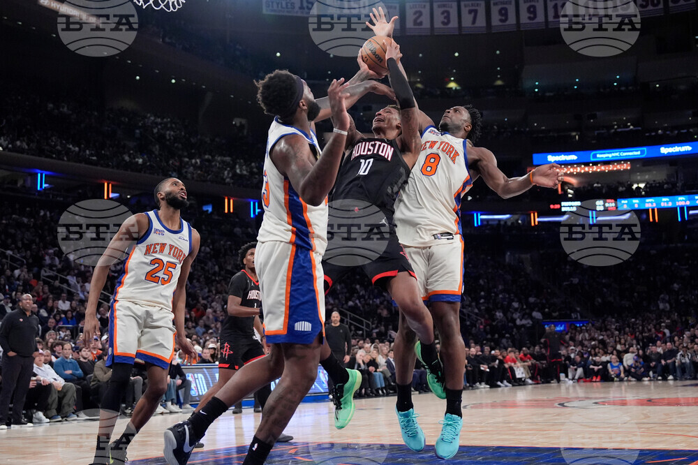Rockets Knicks Basketball