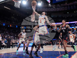 Rockets Knicks Basketball