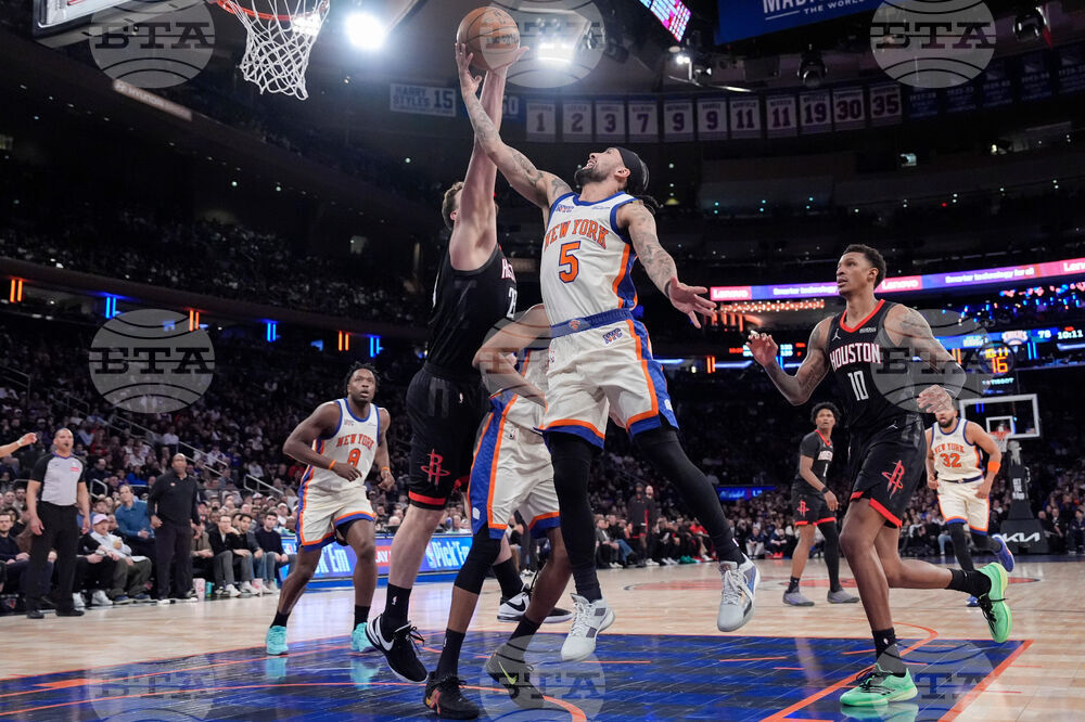 Rockets Knicks Basketball