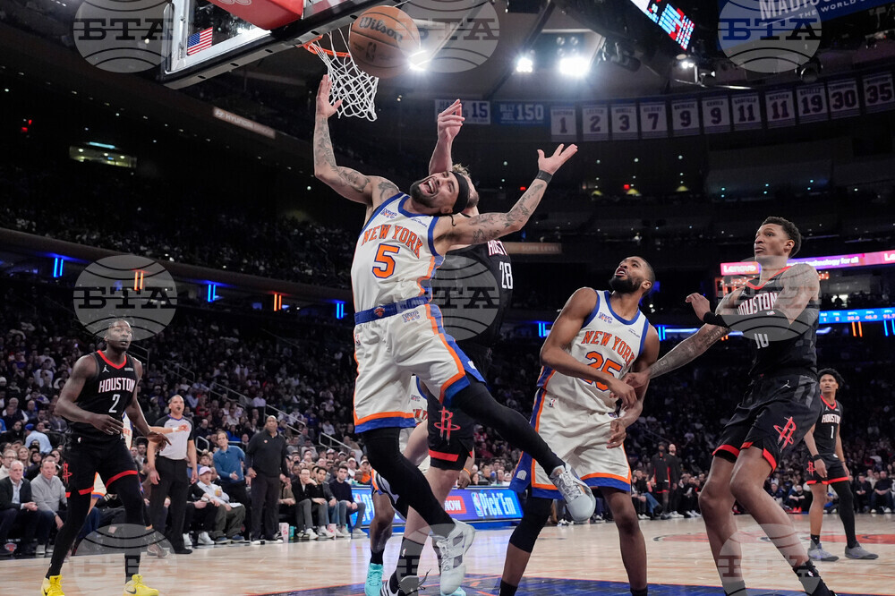 Rockets Knicks Basketball