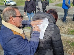 Елхово - акция - блокиран път I-7