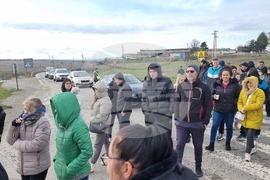 Елхово - акция - блокиран път I-7