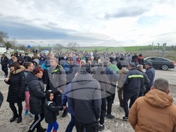 Елхово - акция - блокиран път I-7