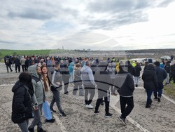 Елхово - акция - блокиран път I-7