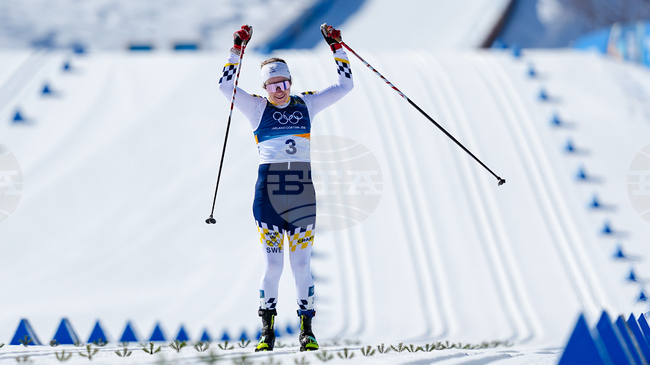 Шведката Еба Андарсон спечели титла при дебюта за жените на 50 км ски бягане на Олимпийски игри