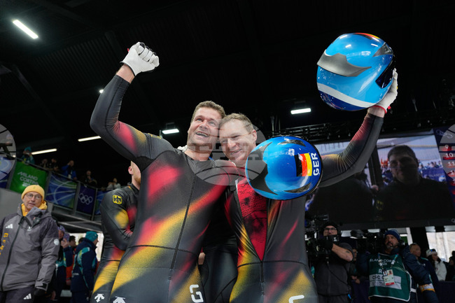 APTOPIX Milan Cortina Olympics Bobsled