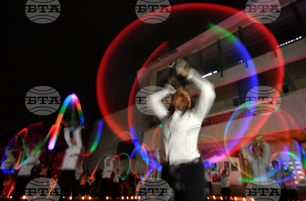 Разград - часът на Земята - светлинно шоу